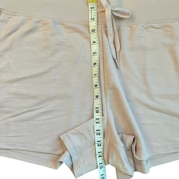 Skechers Skechluxe Go Lounge French Terry Comfy Pale Pink Shorts Womens 2XL NWT - Picture 10 of 11